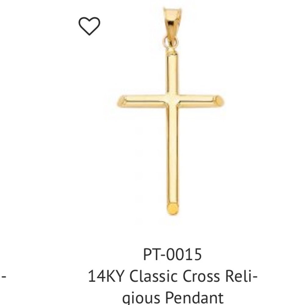 Gold cross 14 k